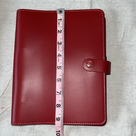 Filofax the original made in the UK Red Leather Planner Agengda - Picture 15 of 16